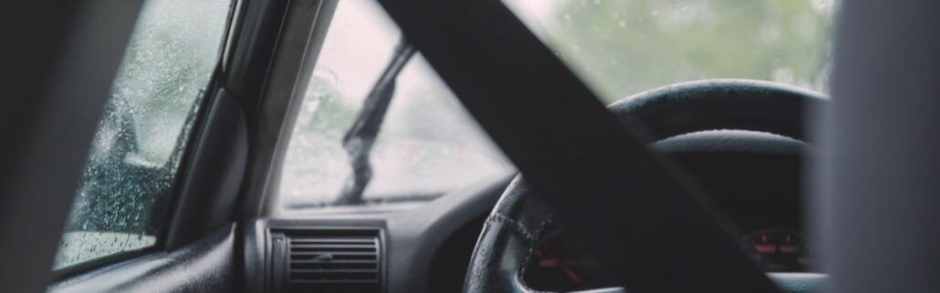 Driver Wearing Seatbelt for Safety