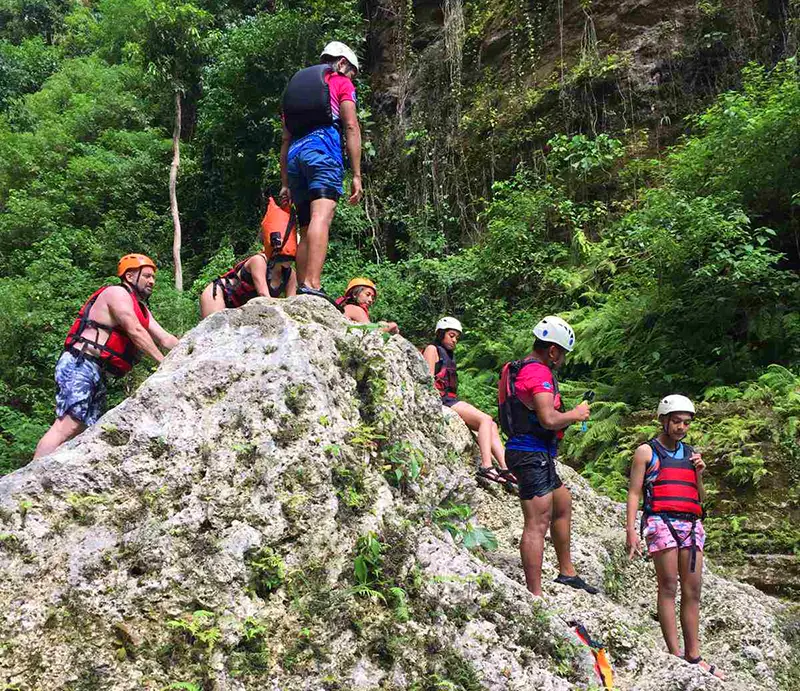 Gear up and enjoy the Badian Canyoneering in Cebu Philippines Canyoneering in Kawasan