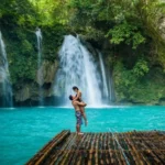 Lovers-rafting-in-Kawasan-Falls-in-Badian-Cebu-Tours