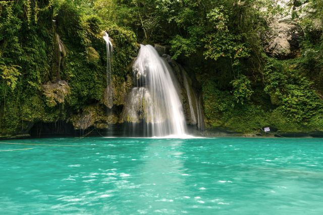 Kawasan falls in Badian